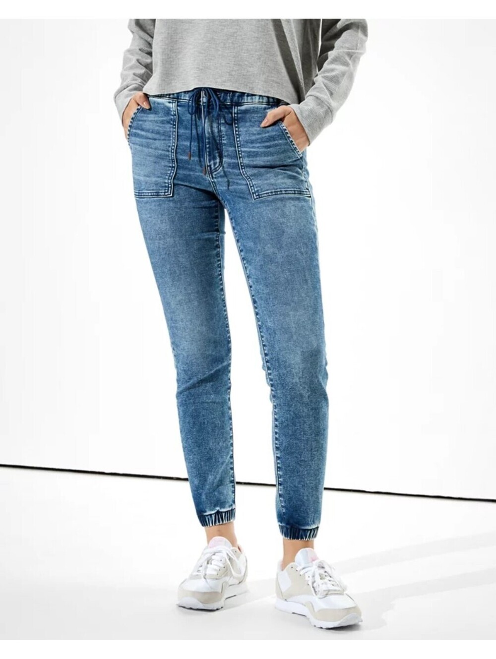 American Eagle Denim Jogger Jeans Stretchy Women's Size 4